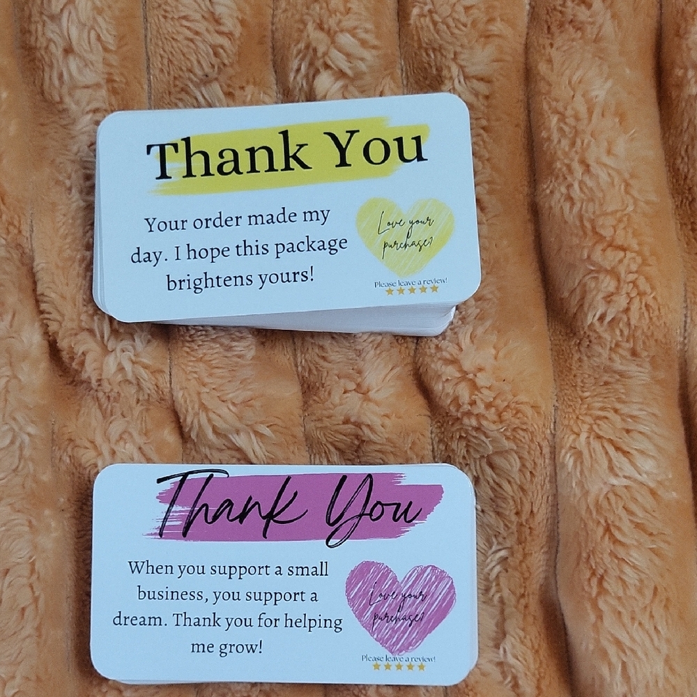 Thank You Cards with Heart Design (13)